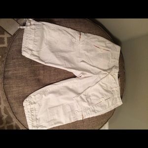 White cargo shorts